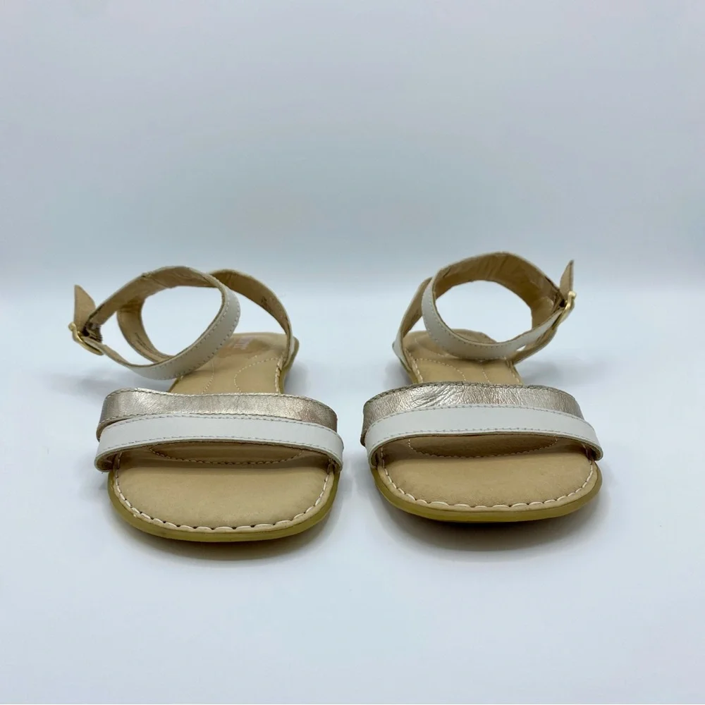 Born White Mai Easy Ankle Strap Sandals Size 7